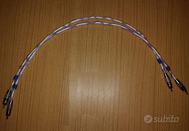 Cavo RCA "Helix" argento solid core - 65 cm