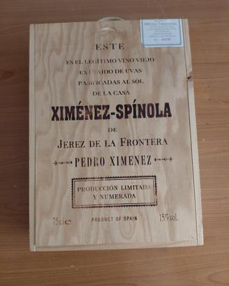 Cassetta Legno Vino Ximenez-Spinola 