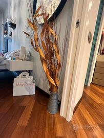 Vaso in latta con fascina decorativa