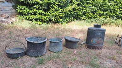 RAME ANTICO - pentole, vaso, attrezzo x verderzme