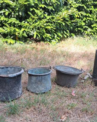 RAME ANTICO - pentole, vaso, attrezzo x verderzme