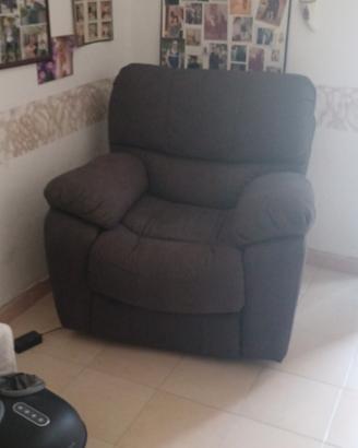 poltrona relax imbottita reclinabile elettrica 