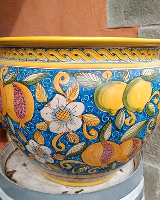 vaso Caltagirone firmato E. Doria