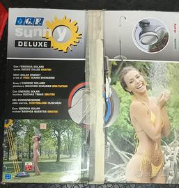 Doccia da giardino con acqua calda solare