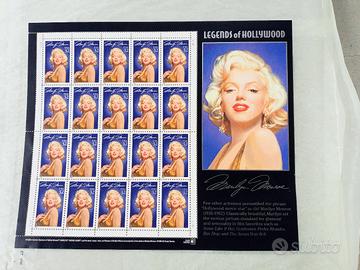 francobolli marilyn monroe legend hollywood