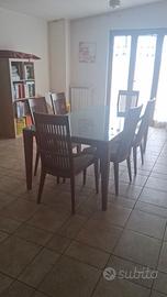 Tavolo calligaris + 6 sedie 600€