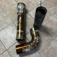 Tubi canna fumaria da 120 usati in acciaio
