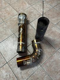 Tubi canna fumaria da 120 usati in acciaio
