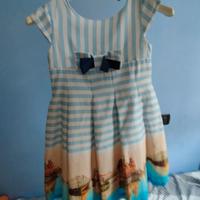 Vestito abito elegante fantasia bambina 8 anni
