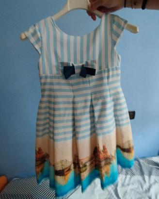 Vestito abito elegante fantasia bambina 8 anni