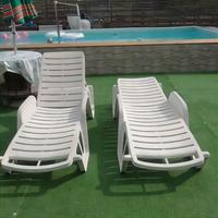 Coppia lettini prendisole ad alta resistenza