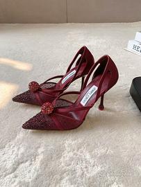 Tacchi alti rossi Jimmy Choo