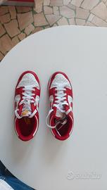 nike dunk rosse e bianche