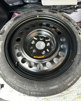 Ruotino r17  Nissan qashqai j11 T125/80 mai usato