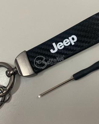 Portachiavi Jeep nero e grigio