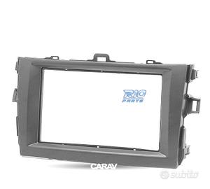 CORNICE NERA RADIO 2-DIN PER TOYOTA COROLLA 07-13