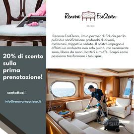 Pulizia e rinnovo professionale di tessuti