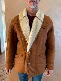 montone uomo vero shearling-pelle e pelliccia