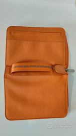 agenda organizer Piquadro in tessuto arancione