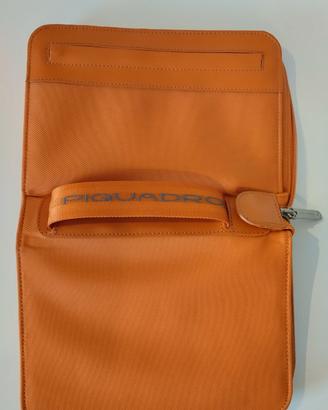 agenda organizer Piquadro in tessuto arancione