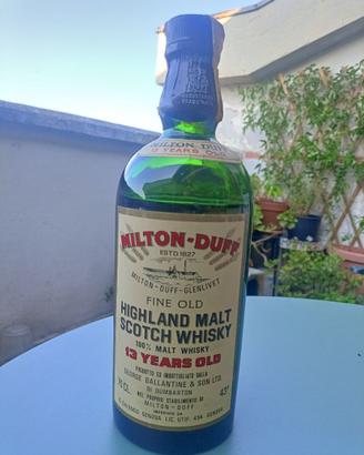 Milton Duff Glenlivet 13 Years Old anni '60