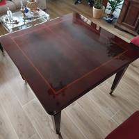 Tavolo di mogano 120*120 allungabile 8/10 posti