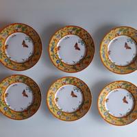 6 piatti piani Set originale Hermès La Siesta