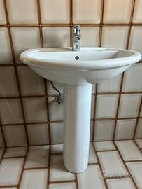 Lavabo bagno bianco in ceramica