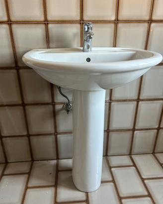 Lavabo bagno bianco in ceramica