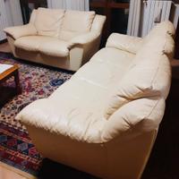 Coppia di divani in pelle DIVANI & DIVANI