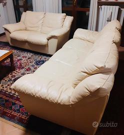 Coppia di divani in pelle DIVANI & DIVANI