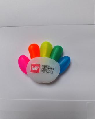 Kit 5 Evidenziatori MultiColor Colori Arcobaleno