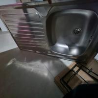 Lavabo + rubinetto+ piano cottura 5 fuochi Candy