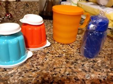 eco con 2 stampini budini e bicchiere termico tupp