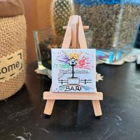 Mini Tela Lungomare Bari 5x5cm – Dipinta a mano 🎨