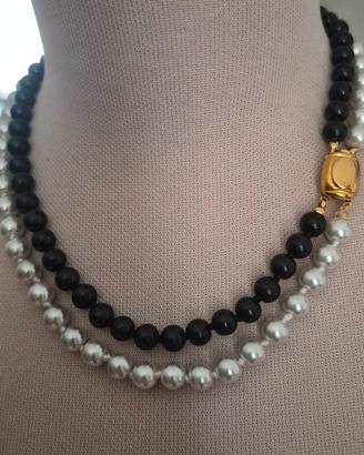 collana 2 fili perle 
