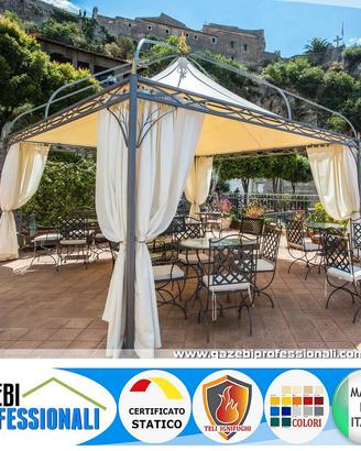 Gazebo in stile Liberty CERTIFICATO decori ferro
