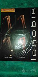 Calze nere autoreggenti nuove, 20 denari Lenobis. 