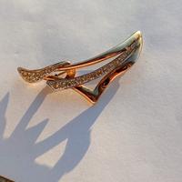 spilla argento 800 placcata oro