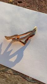 spilla argento 800 placcata oro