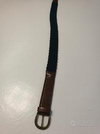 Cintura da donna Blu-Marrone Intrecciata 78cm