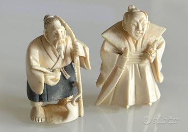 Samurai Netsuke Japanese firmato