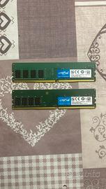Crucial Ram 8gb DDR4 (2×4gb)
