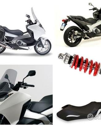 Honda Integra 700 750 bauletto plexi frizione leve