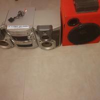 impianto stereo HI-FI Panasonic e subwoofer 