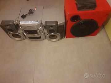 impianto stereo HI-FI Panasonic e subwoofer 