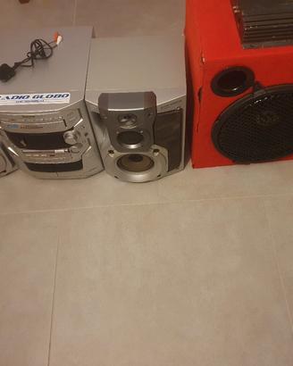 impianto stereo HI-FI Panasonic e subwoofer 