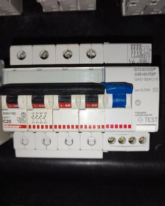 magnato termico differenziale salvavita 400v