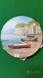 tamburello dipinto a mano 
