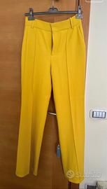 Pantaloni Zara giallo senape eleganti taglia M